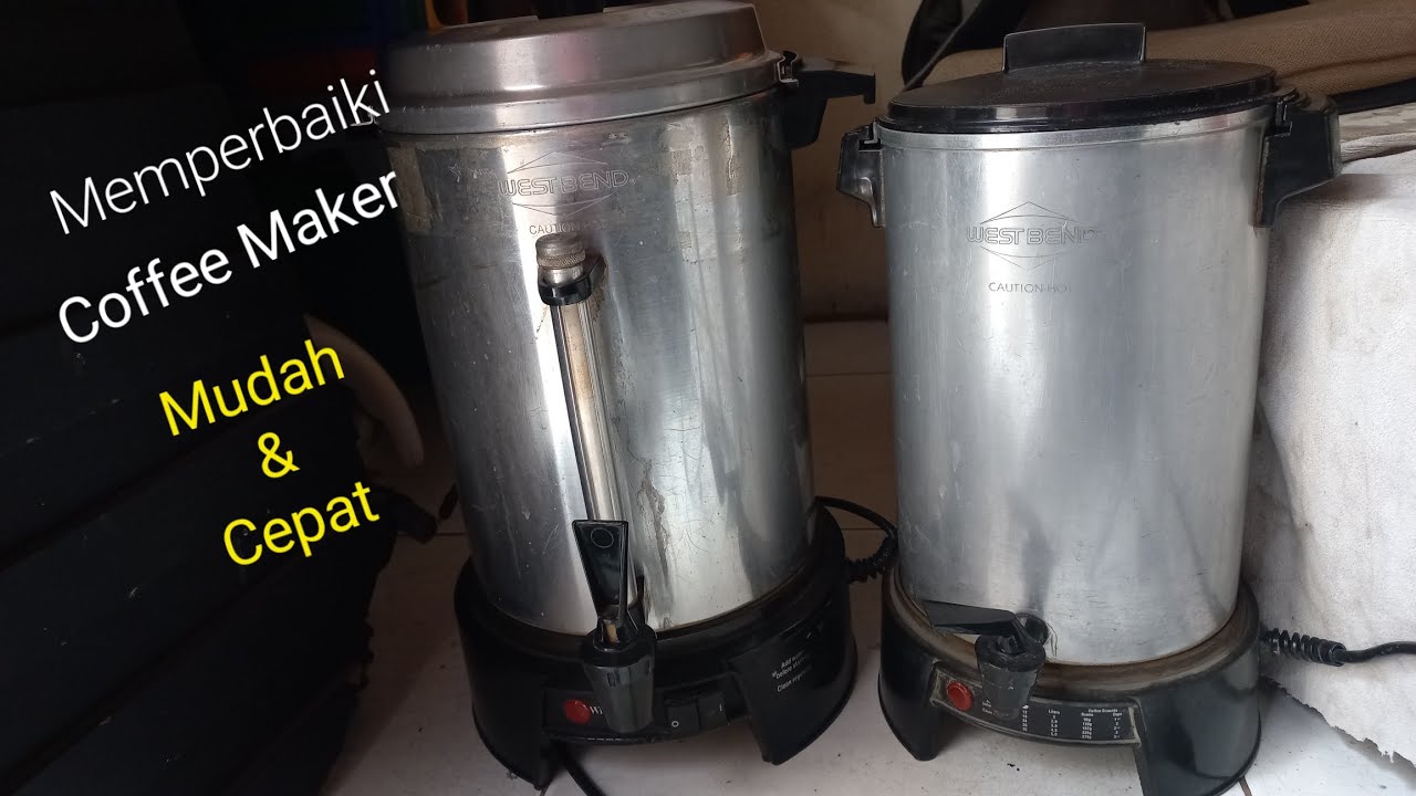 Cara Memperbaiki Coffee Maker atau Pemamas Air