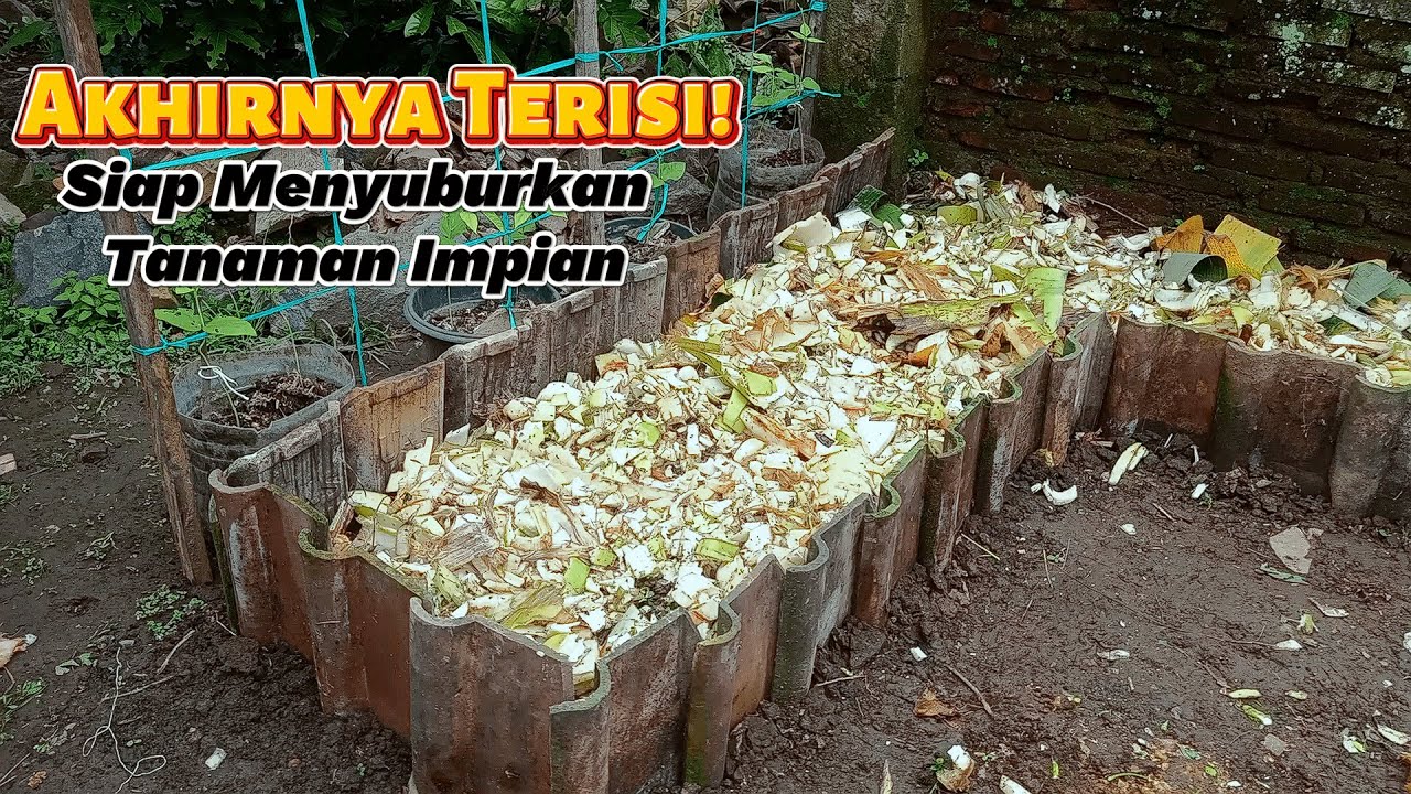 Cara hemat media tanam dalam mengisi bedengan | How to save planting media when filling raised beds