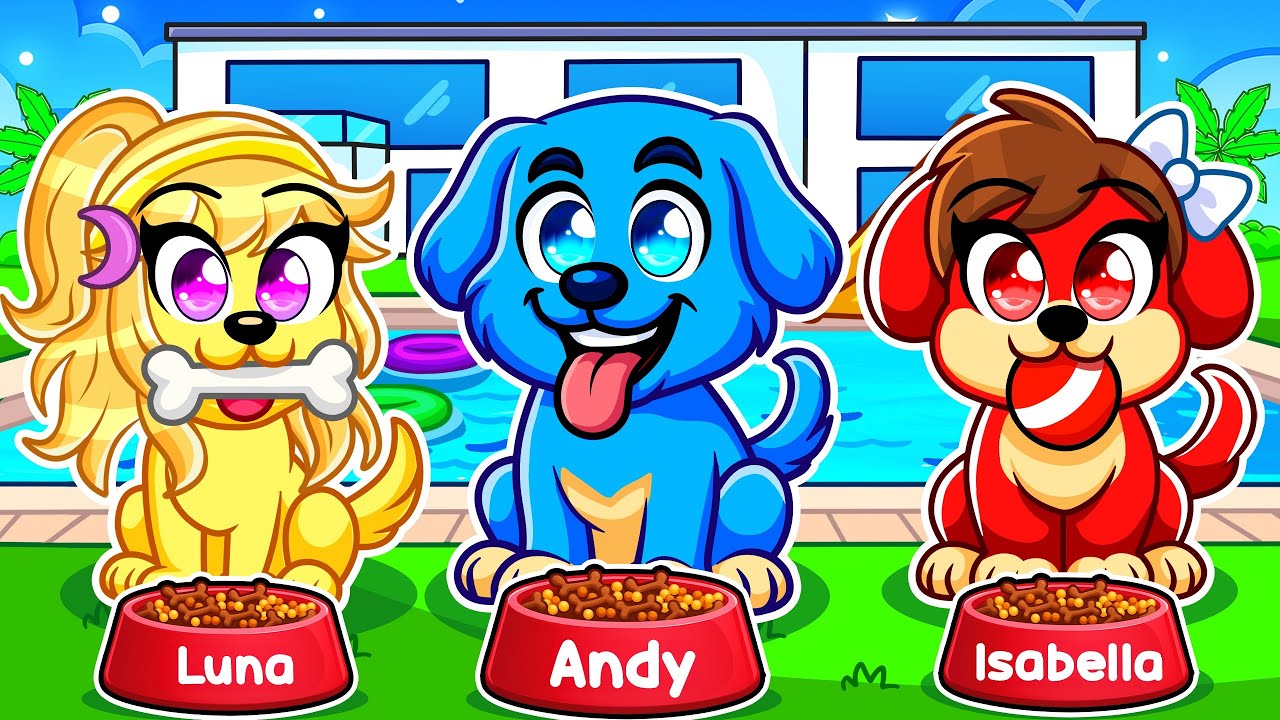 Having A PUPPY DOG Family In Roblox!