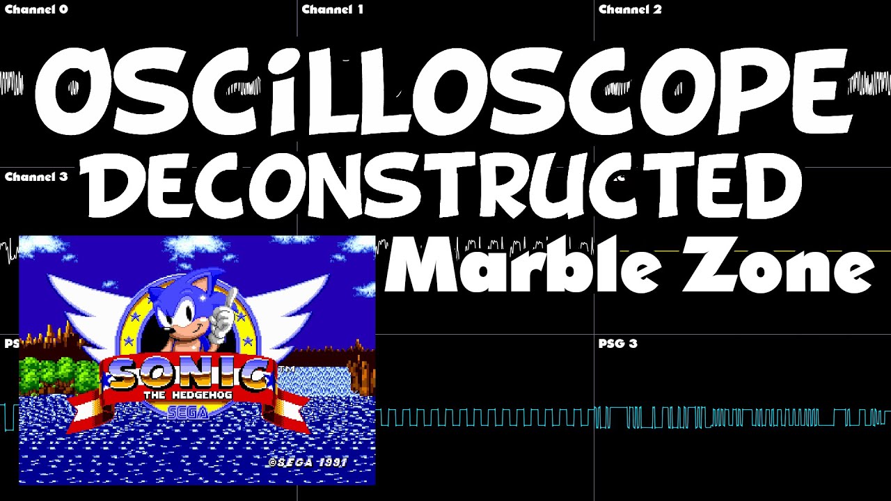 Sonic 1 - Marble Zone - Oscilloscope Deconstruction