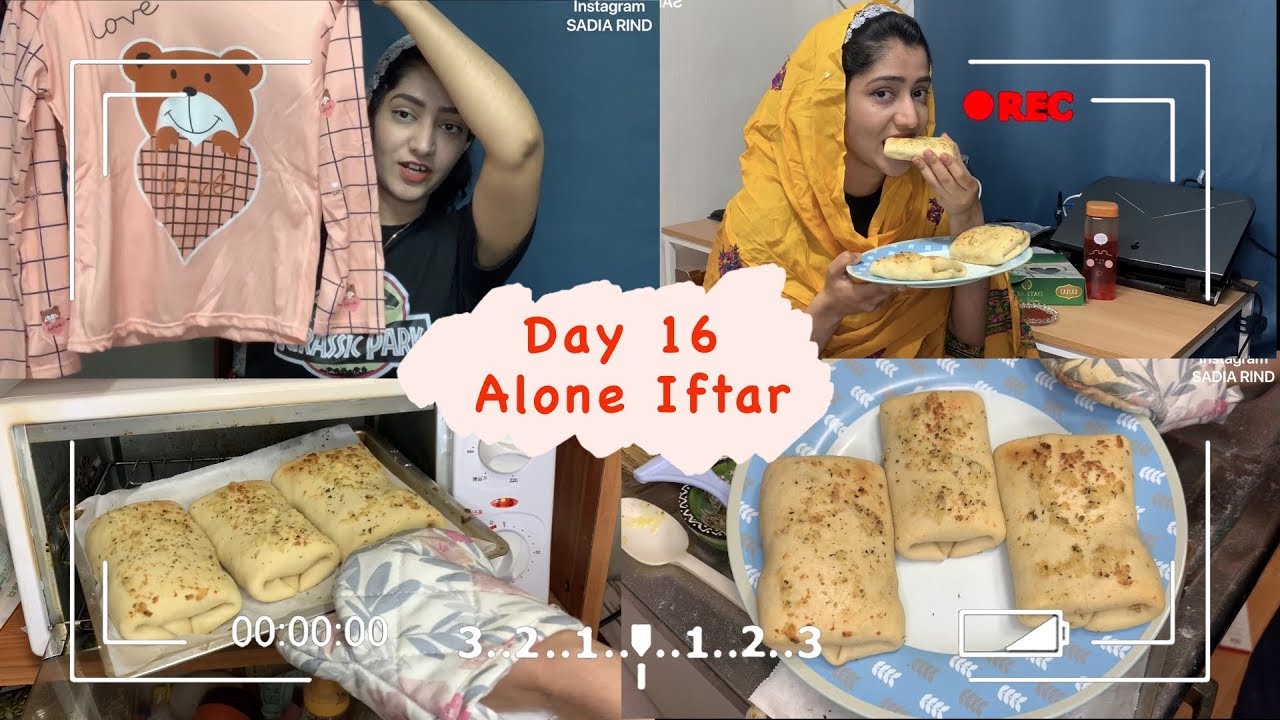 My Iftar Routine and new Pajamas | Day 16 | Garlic Chicken Cheese Roll | SADIA RIND