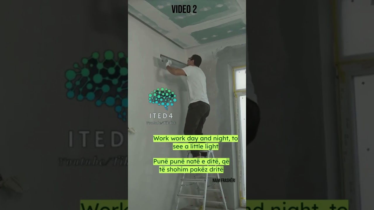 -Pun&euml; pun&euml; nat&euml; e dit&euml;, q&euml; t&euml; shohim pak&euml;z drit&euml;- Naim Frash&euml;ri