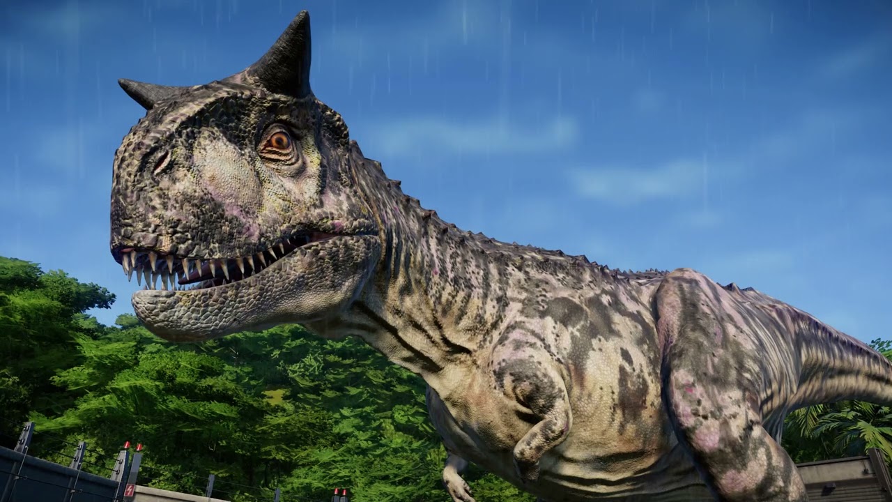 Jurassic World Evolution | Relaxing Video #45 | 8 Hours | Rain Sounds