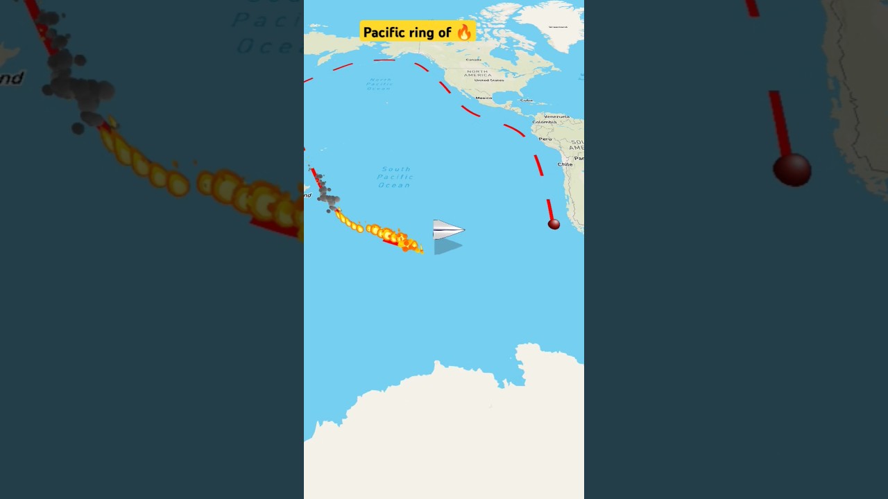 Pacific ring of fire #pacificocean #worldoceansday #volcano