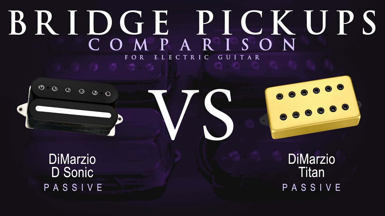 DiMarzio D SONIC vs TITAN - Bridge Guitar Pickup Comparison Tone Demo