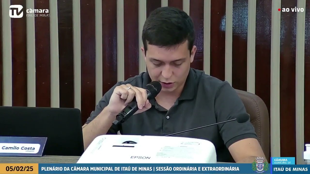SESSÃO ORDINÁRIA E EXTRAORDINÁRIA DO DIA 05/02/2025