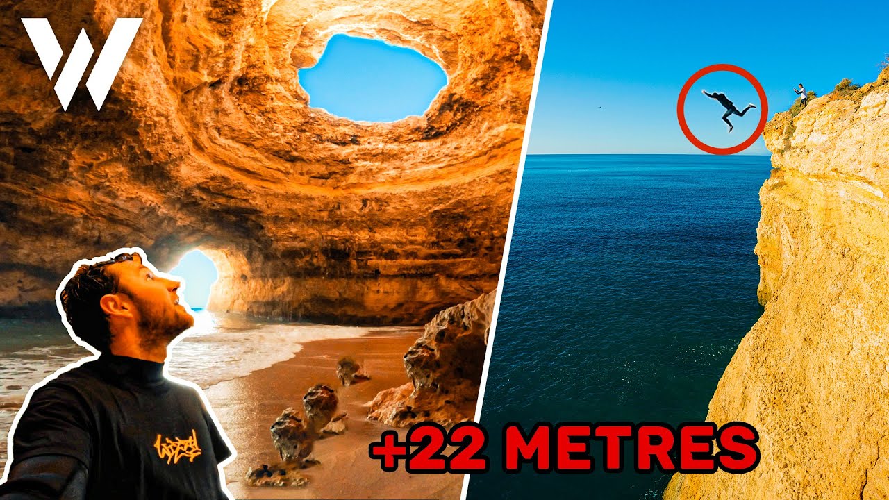 On SAUTE d'une des plus BELLES GROTTES du MONDE 😍🇵🇹  CLIFF DIVING