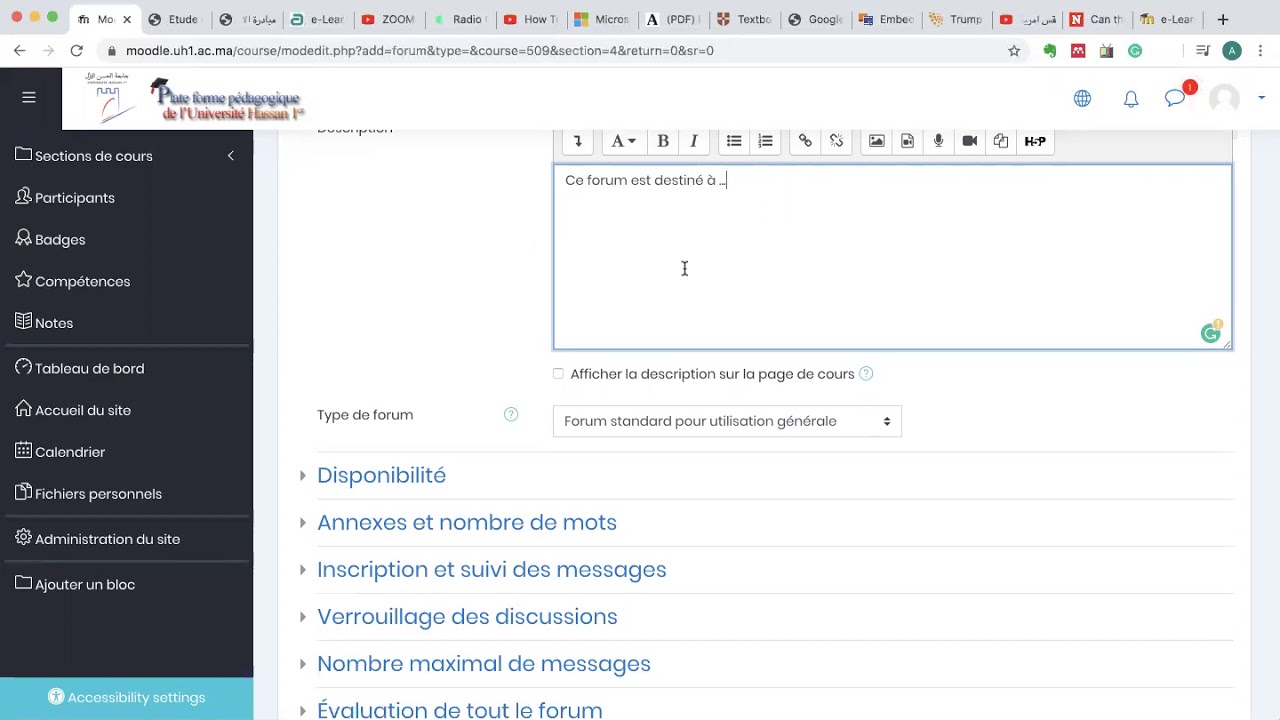 Activité Forum à l'UH1