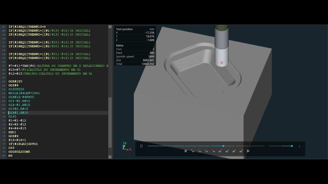 ---------FRESAR CAVIDADE EM RAMPA QUADRADO/RETANGULAR---------