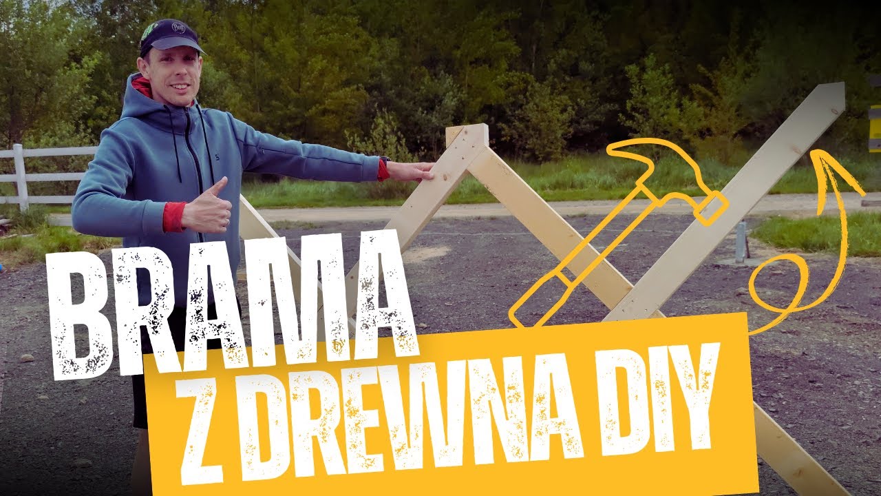 Robię dwuskrzydłową bramę z drewna o szerokości 5 metrów! DIY :)