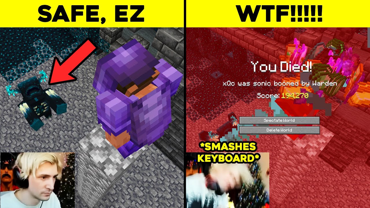 Losing your 1000 Day World to a WARDEN - Minecraft Hardcore Deaths #34