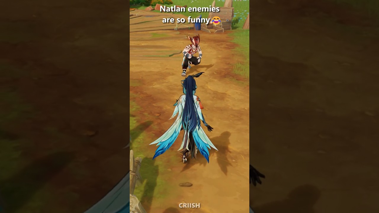 Natlan enemies are so funny😂 #genshinimpact #genshinshorts #mavuika #nodkrai #ineffa #skirk #citlali