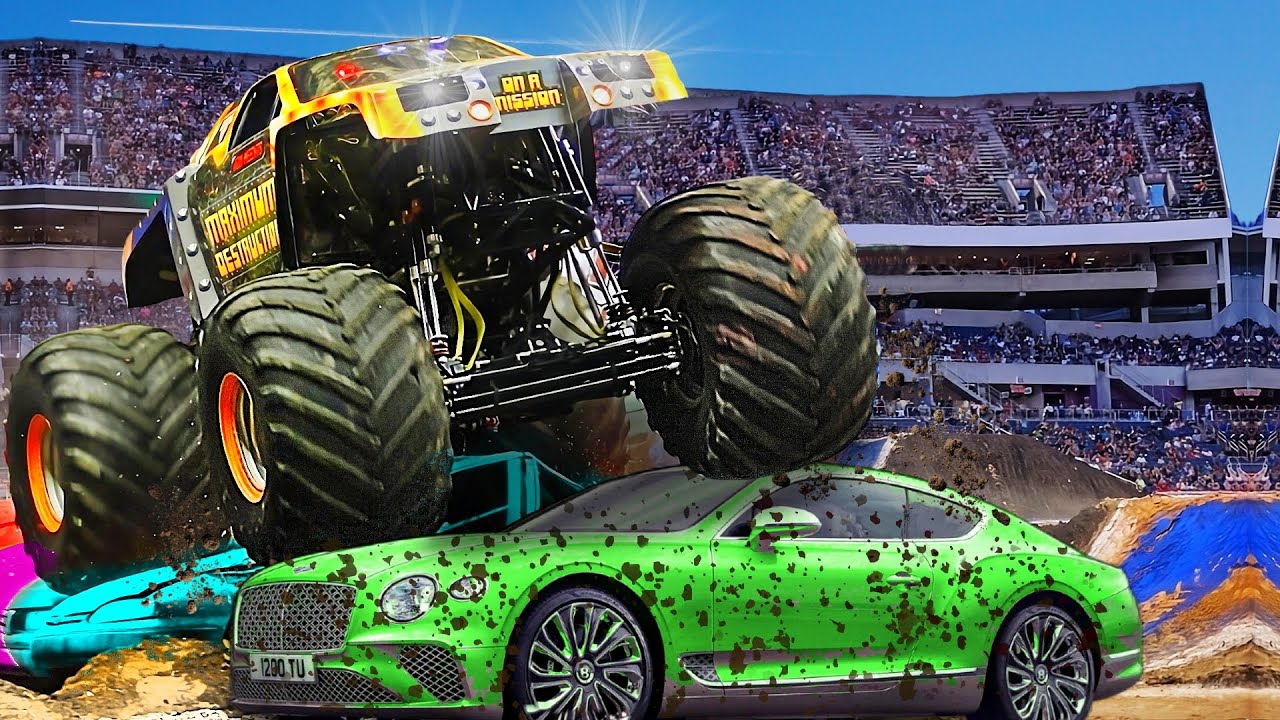 Car Crushing 🚗 Monster Truck Freestyle | Monster Jam | Monster Truck Show