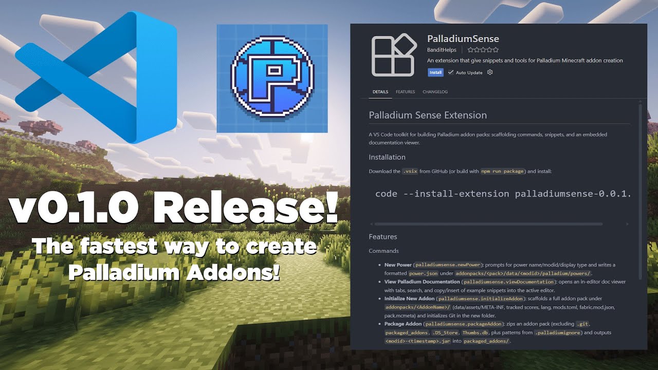 Разработка на Palladium стала проще! — Расширение PalladiumSense
