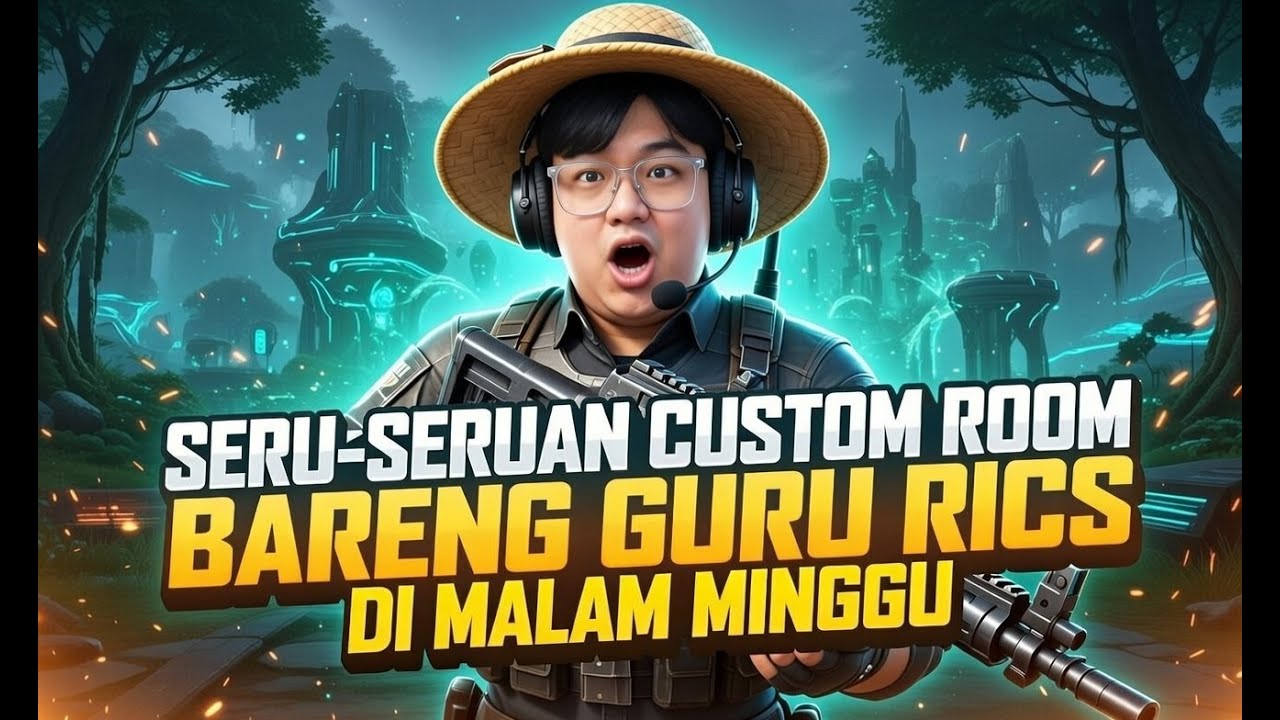 CUSTOM ROOM FUN BARENG GURU DI MALAM MINGGU ! GURU RICS LIVE | PUBG MOBILE