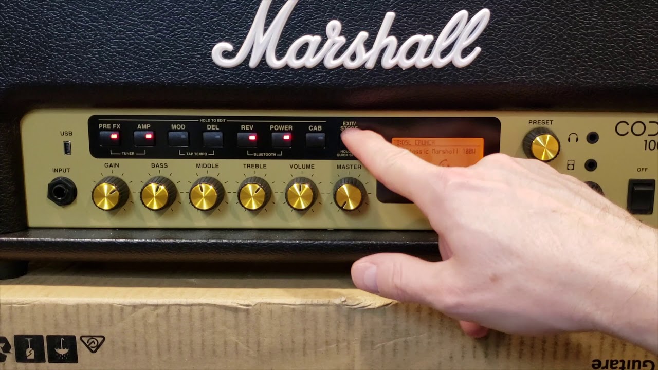 My Marshall CODE 100H Head Review And Demo