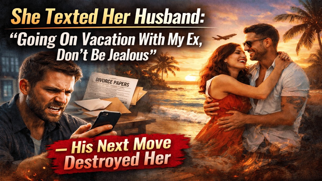 She Texted Her Husband:‘Going On Vacation With My Ex, Don’t Be Jealous’—His Next Move Destroyed Her