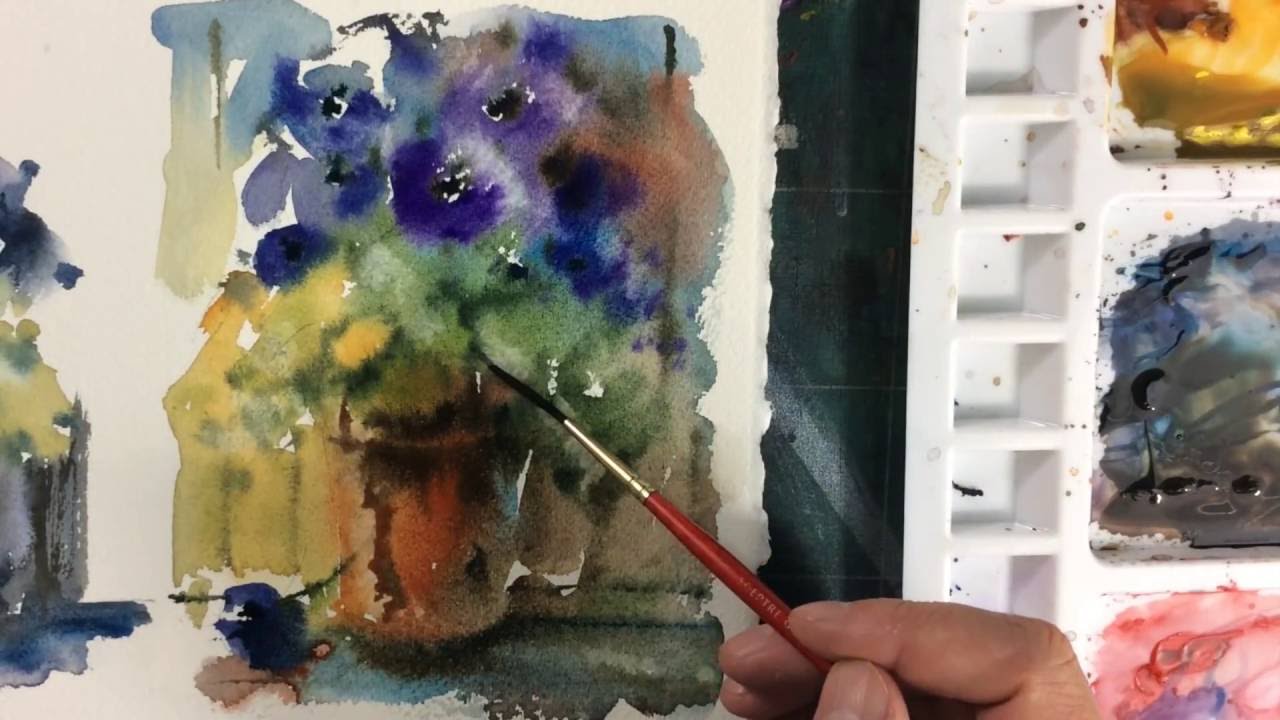 LooseWatercolours.com with Andrew Geeson 'Pot of Joy'