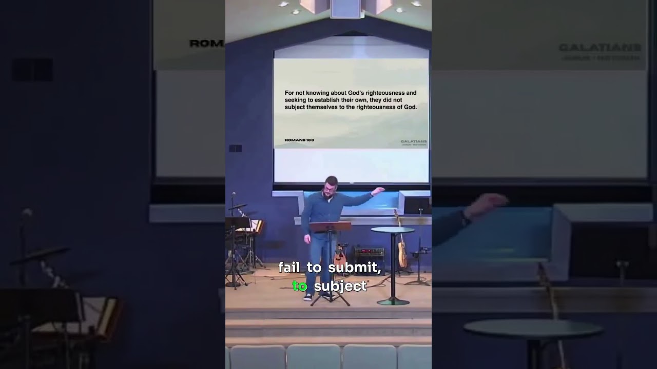 subject yourself to God's righteousness not your own 