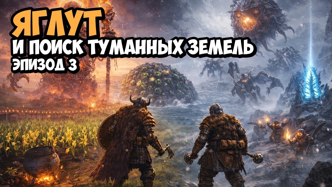 Valheim Ashlands: Равнины, Яглут и Туманные земли | Эпизод 3