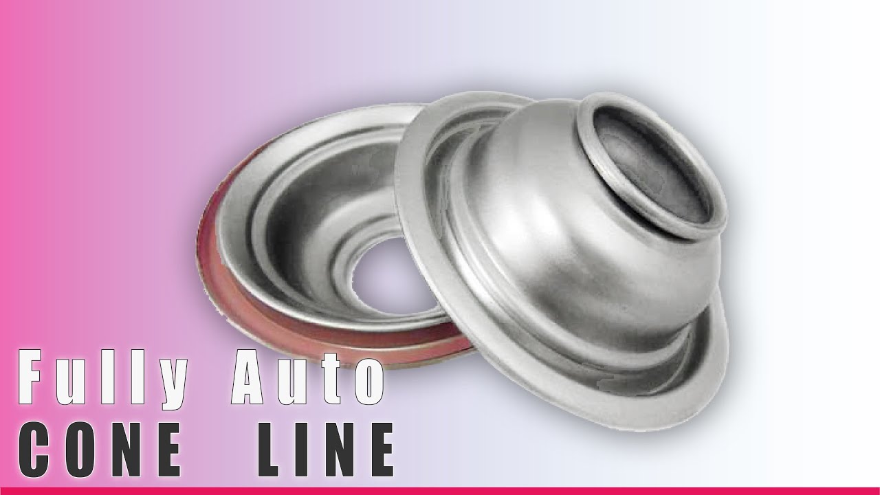 Automatic Aerosol Can Cone Top Lid Line with Double-lane High Speed  #aerosolcanline #canmakingline
