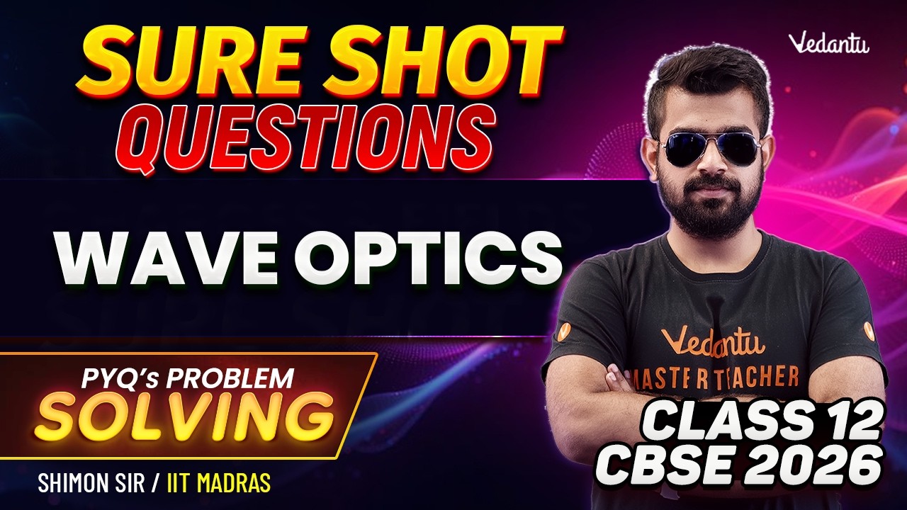Wave Optics | Sure Shot Questions For  Class 12 Board Exam | CBSE 2026 | Shimon Sir