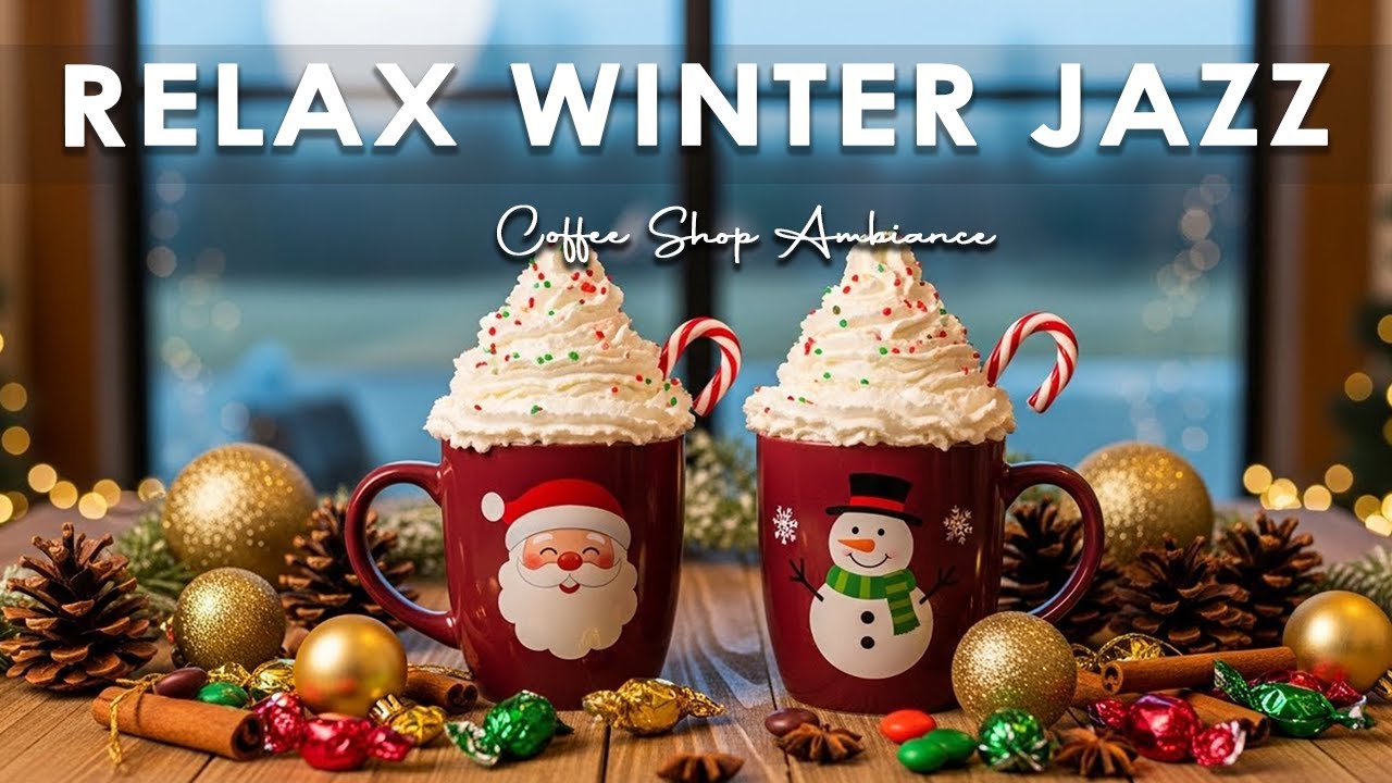 Relax Winter Jazz ❄️ Coffee Shop Ambiance - Elegant Bossa Nova Instrumental for Energy the Day