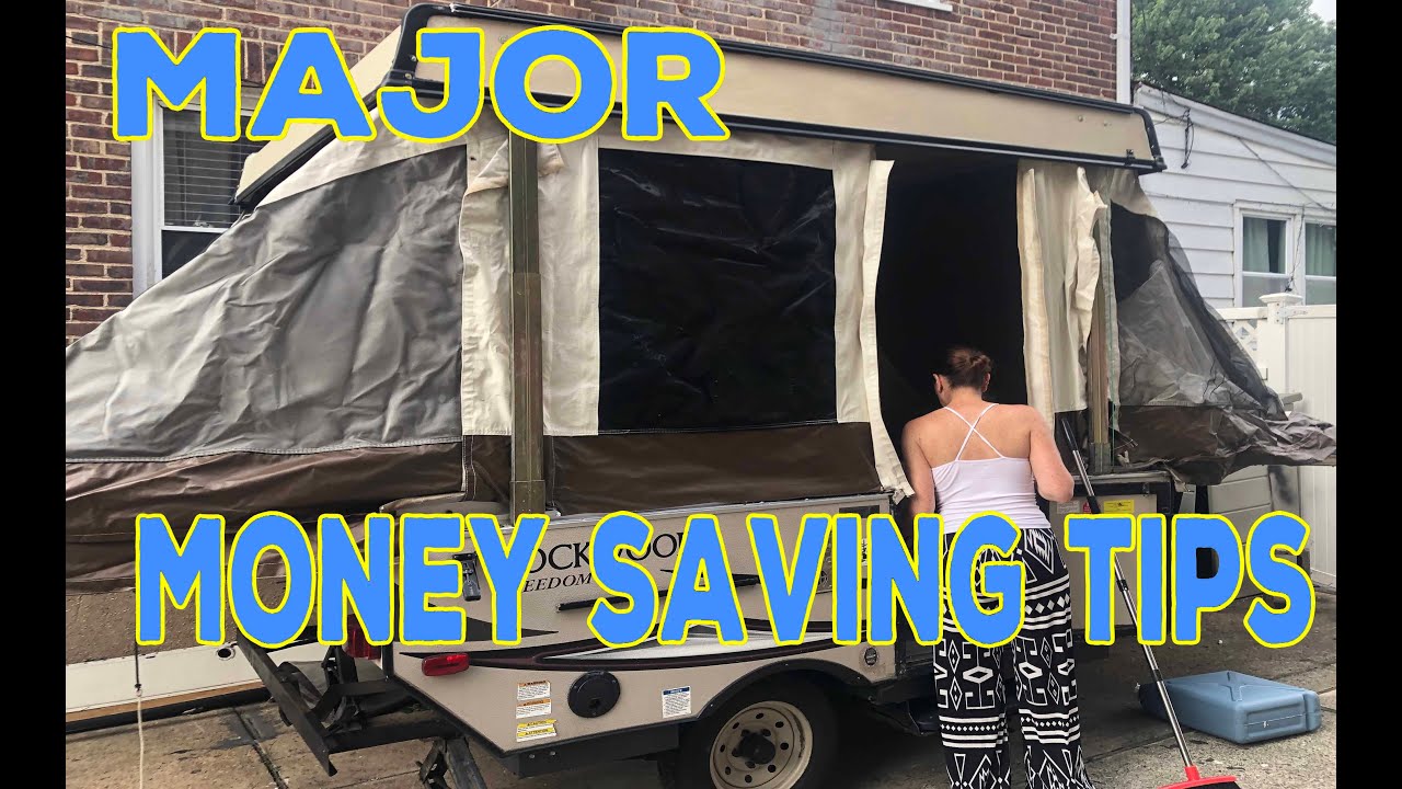 EPIC $700 Pop Up Camper Renovation Part 2: Floor DEMO & Cabinet Rebuild! #popupcamper #shortsfeed