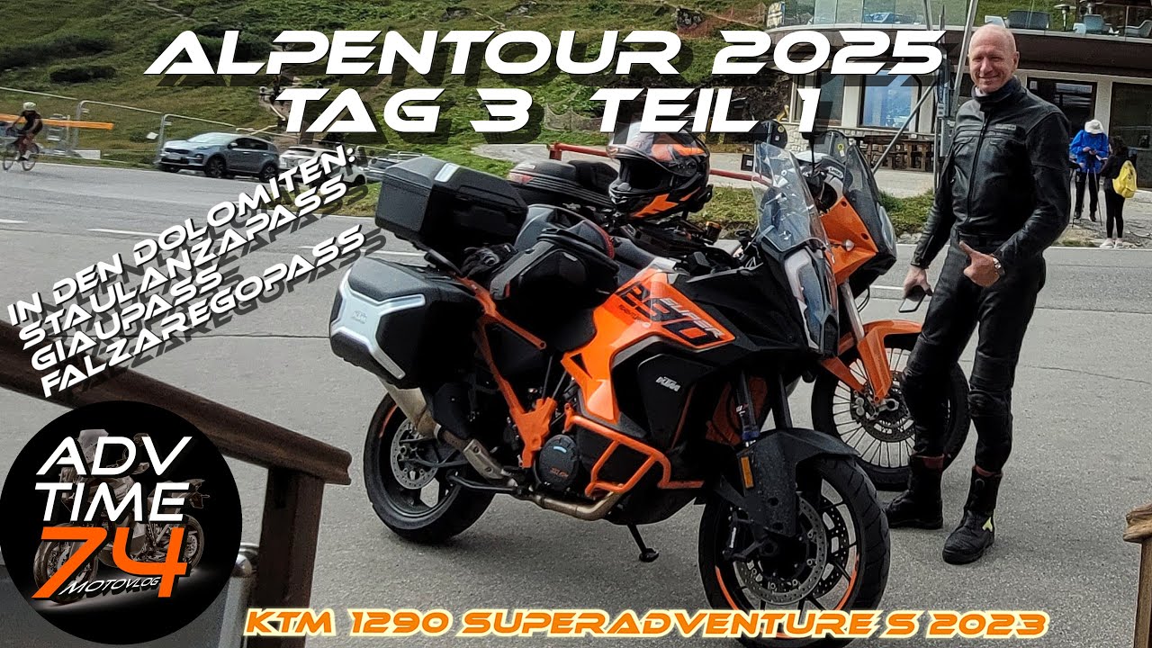 DIE DOLOMITEN - KURVENPARADIES FÜR MOTORRADFAHRER | STAULANZA, GIAU UND FALZAREGO |KTM 1290 SAS 2023