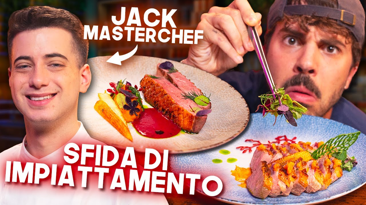 Sfida di IMPIATTAMENTO! - Chi fa il piatto pi&ugrave; BELLO? [ft. Jack di Masterchef]