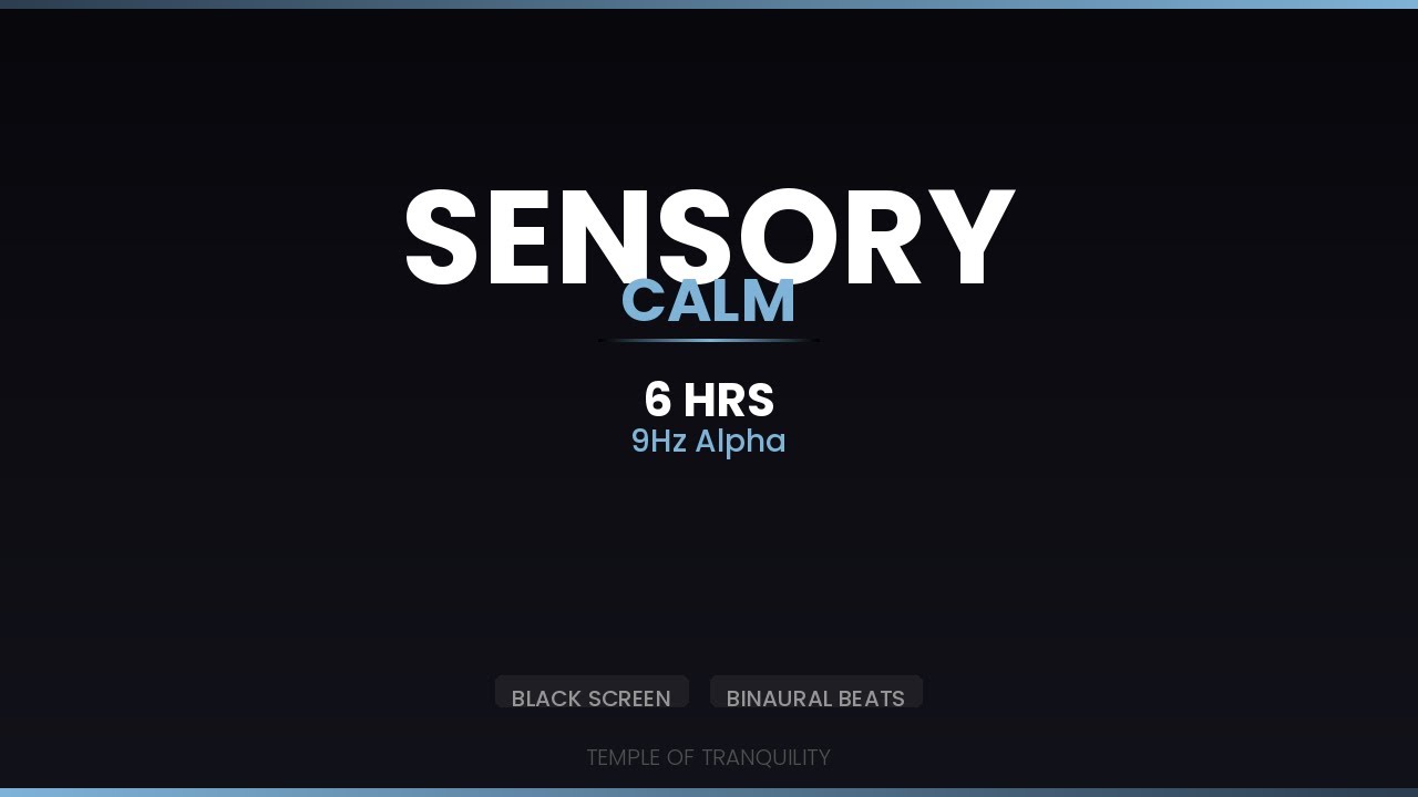 Sensory Calm Music | 6 Hours Predictable Patterns with Brown Noise + Fan Sound | BLACK SCREEN