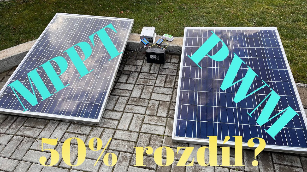 MPPT vs PWM v provozu