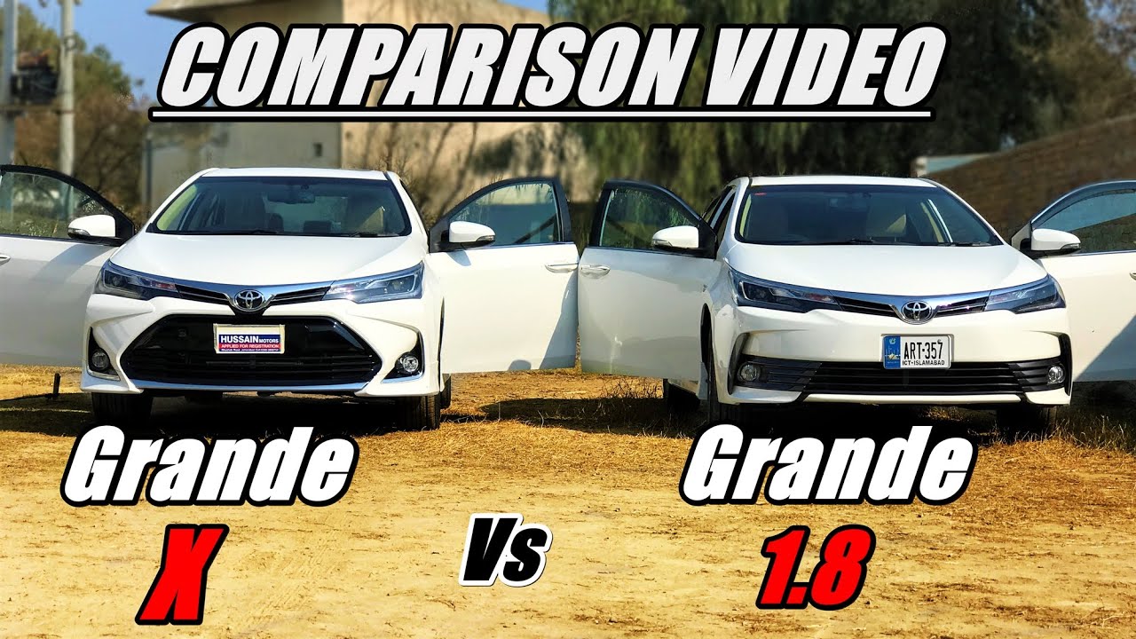 Toyota corolla X Altis Grande 1.8 Vs Toyota Corolla Altis Grande 1.8: Side By Side Comparison