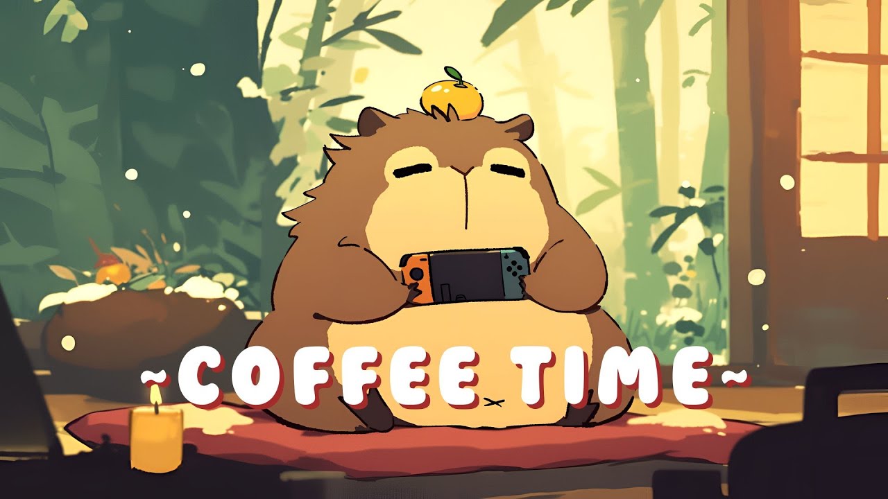 Capybara Beats & Lofi - Relaxing Beats to Study/Sleep/Chill ~ Relaxing Vibes ~ 🦫 🌿 ☕