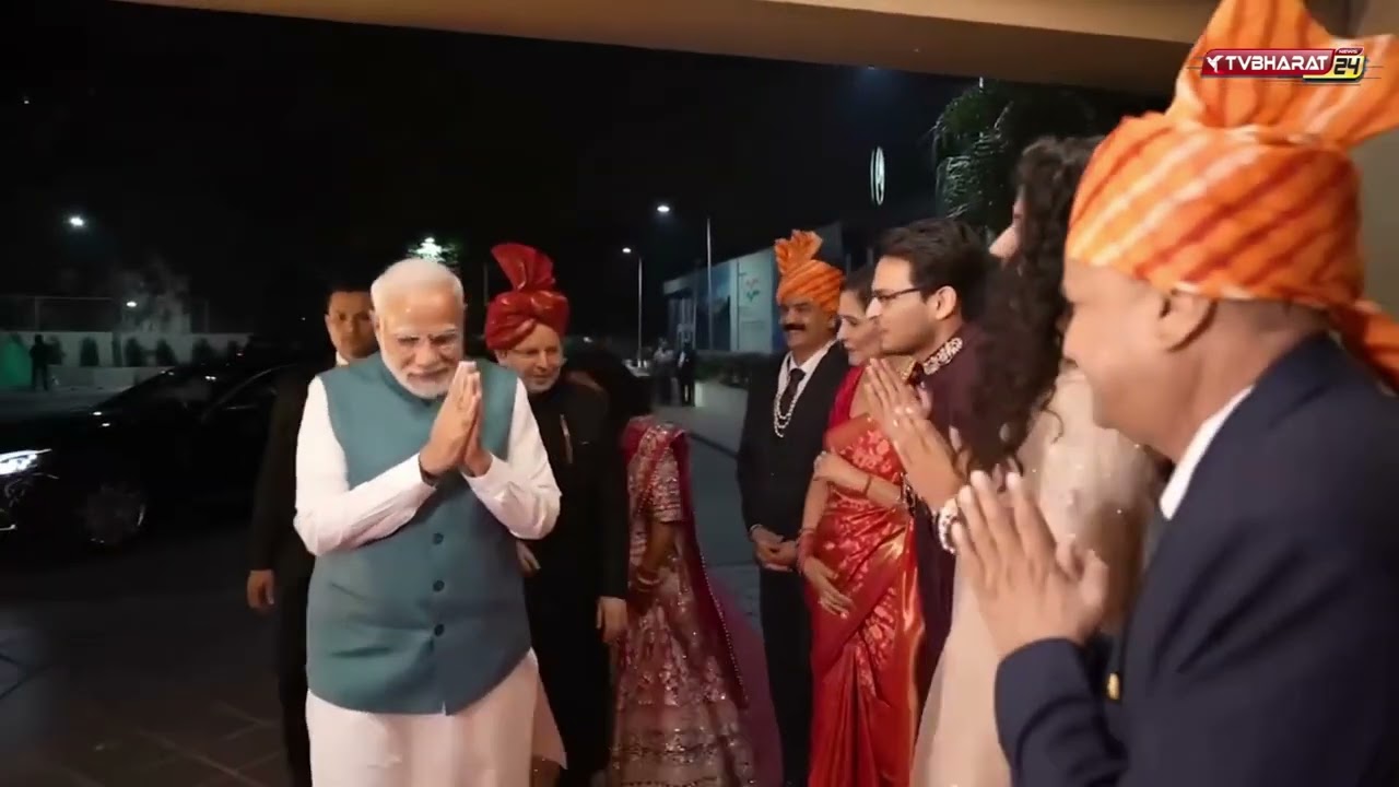 Pm modi attend wedding.