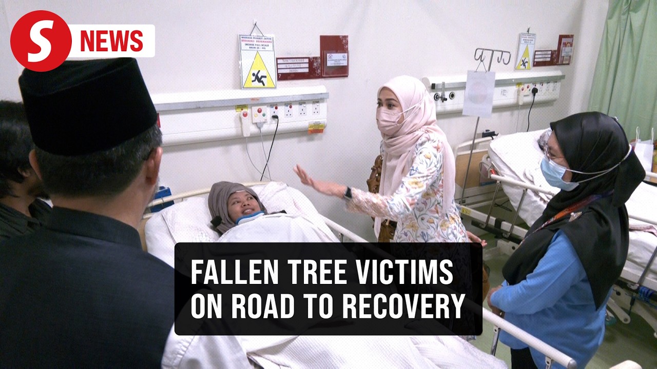 Tengku Permaisuri Norashikin visits UiTM lecturers injured in fallen tree mishap