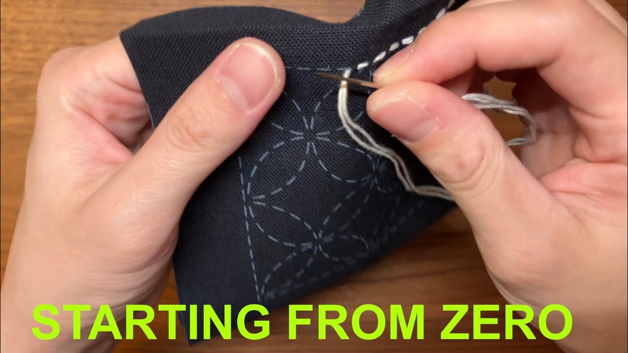 Sashiko Diary #1 | My very first stitch. (Day 1-2)