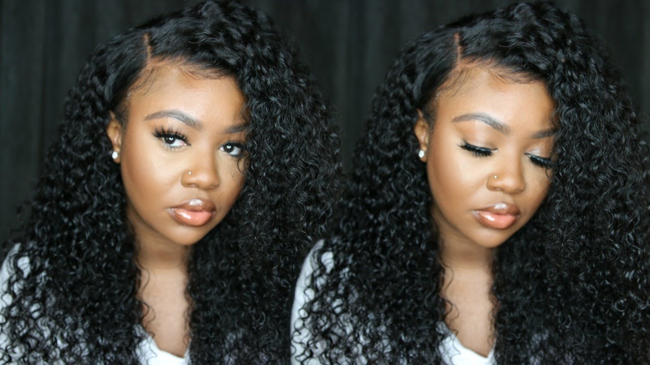 GLUELESS 180% Density Human Hair Curly Lace Front Wig Feat. Westkiss