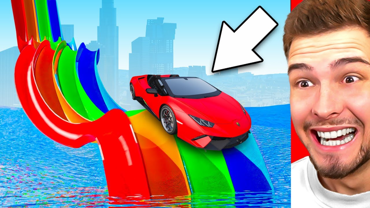 AUTOS vs. WASSERRUTSCHEN CHALLENGE (GTA 5)
