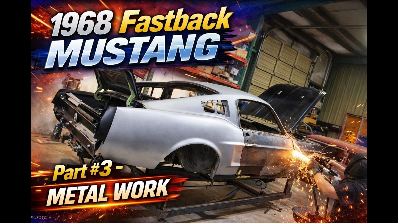 1968 Mustang Fastback build in metal work phase, new floors & quarter panels: VLOG #2 by MetalWorks