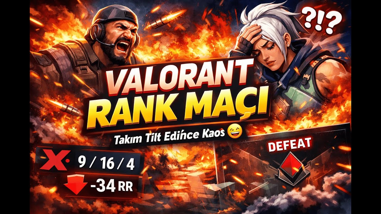 Takım Tilt Edince Rank Maçı Felaket Oldu