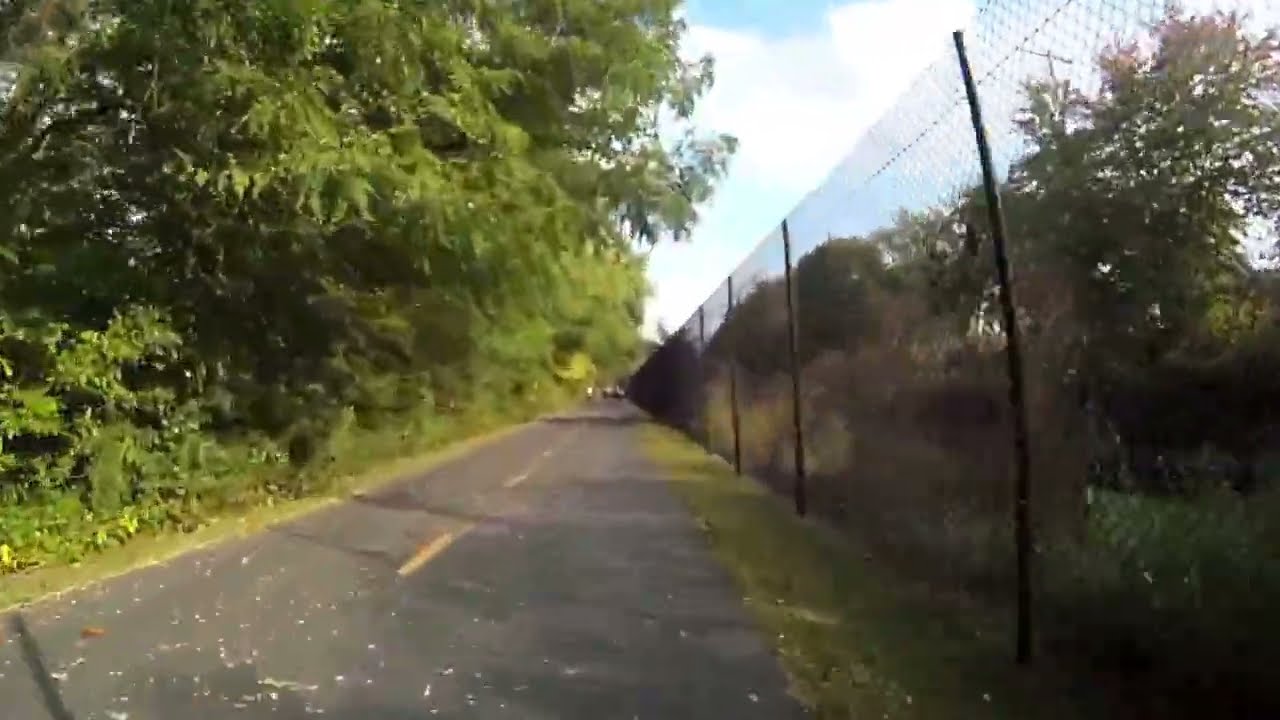 Blackstone River Bikeway. Oct 2013. Virtual Cycling Bike training video.