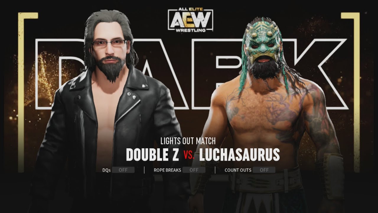 TheDoubleZTV vs. Luchasaurus | Lights Out Match | AEW Fight Forever