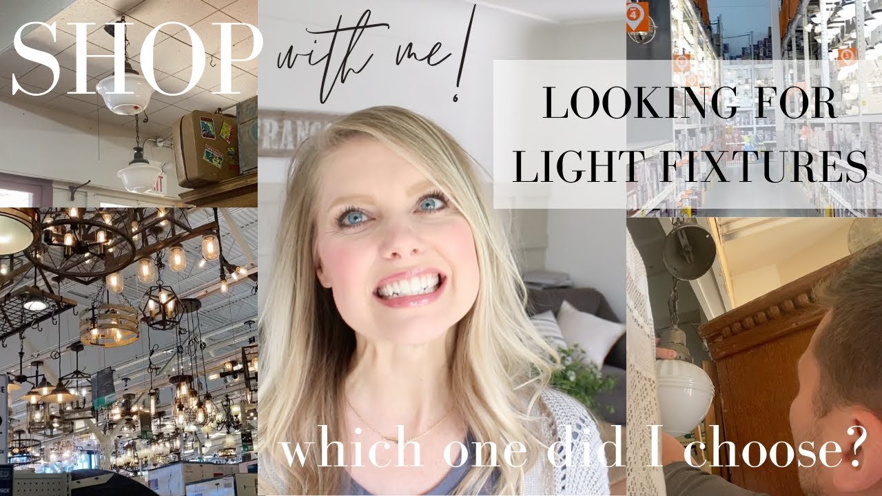 Antique SHOP with Me! Looking for Entryway Light Fixtures | Vintage Inspired Lighting