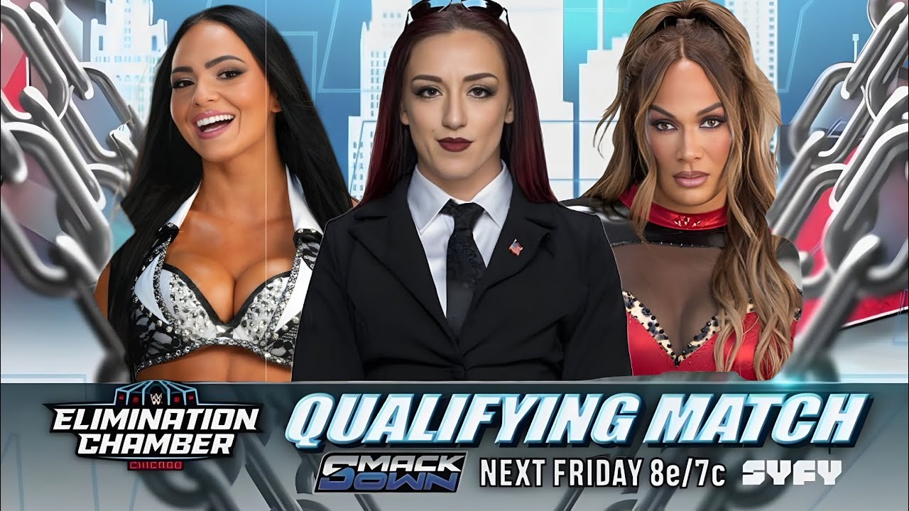 SMACKDOWN || Kiana James Vs Alba Fyre Vs Nia Jax || Elimination Chamber Qualifying Match ||