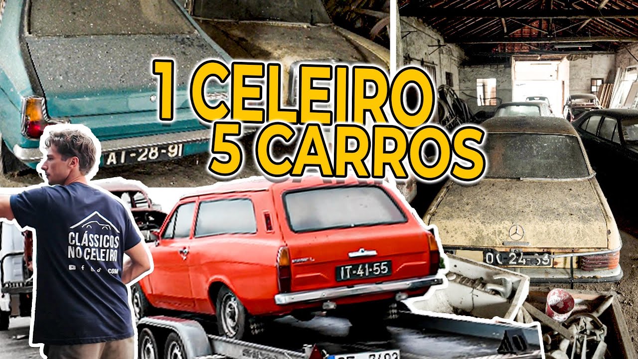 1 BARN 5 CARS | 1 CELEIRO 5 CARROS💥 Clássicos no Celeiro® - Portugal Barn Finds