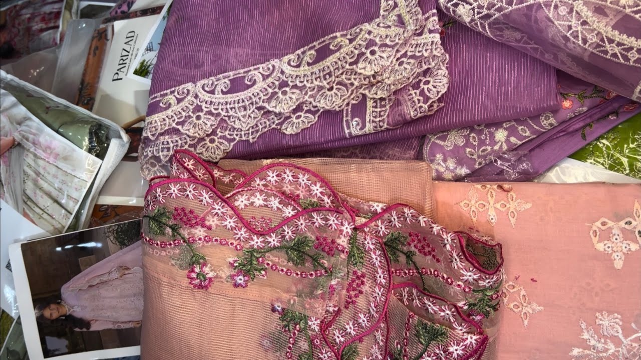 Eid Collections ki Bhar mar, Original ki price ma 3 luxury dresses, Sobia Nazir, Elaf, 0318-4189631