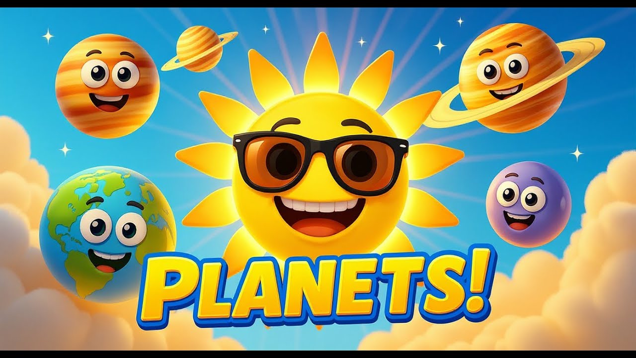 Planets Song for Kids 🚀🌍 | Learn the Solar System | Cartoon Space Song