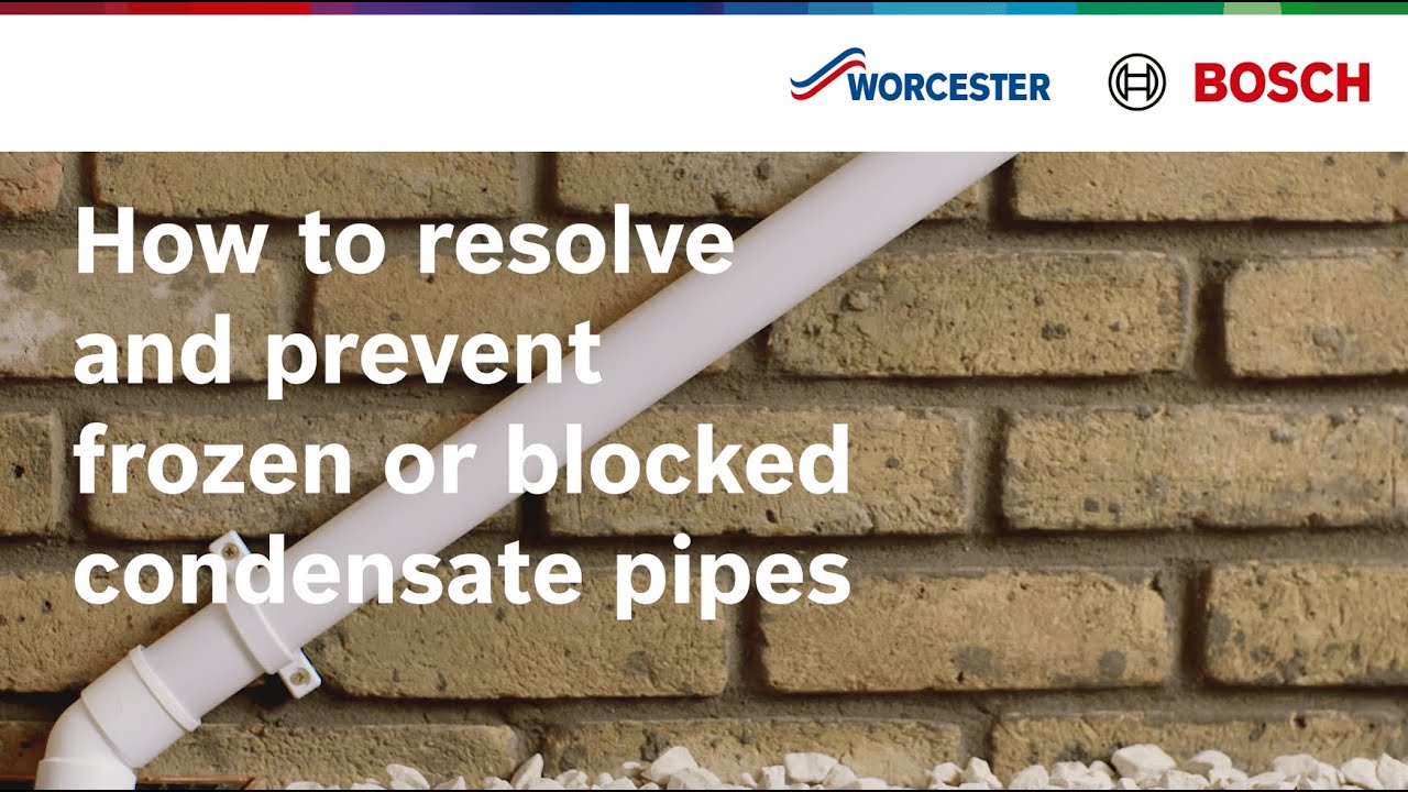 How to resolve and prevent frozen or blocked condensate pipes | Worcester Bosch