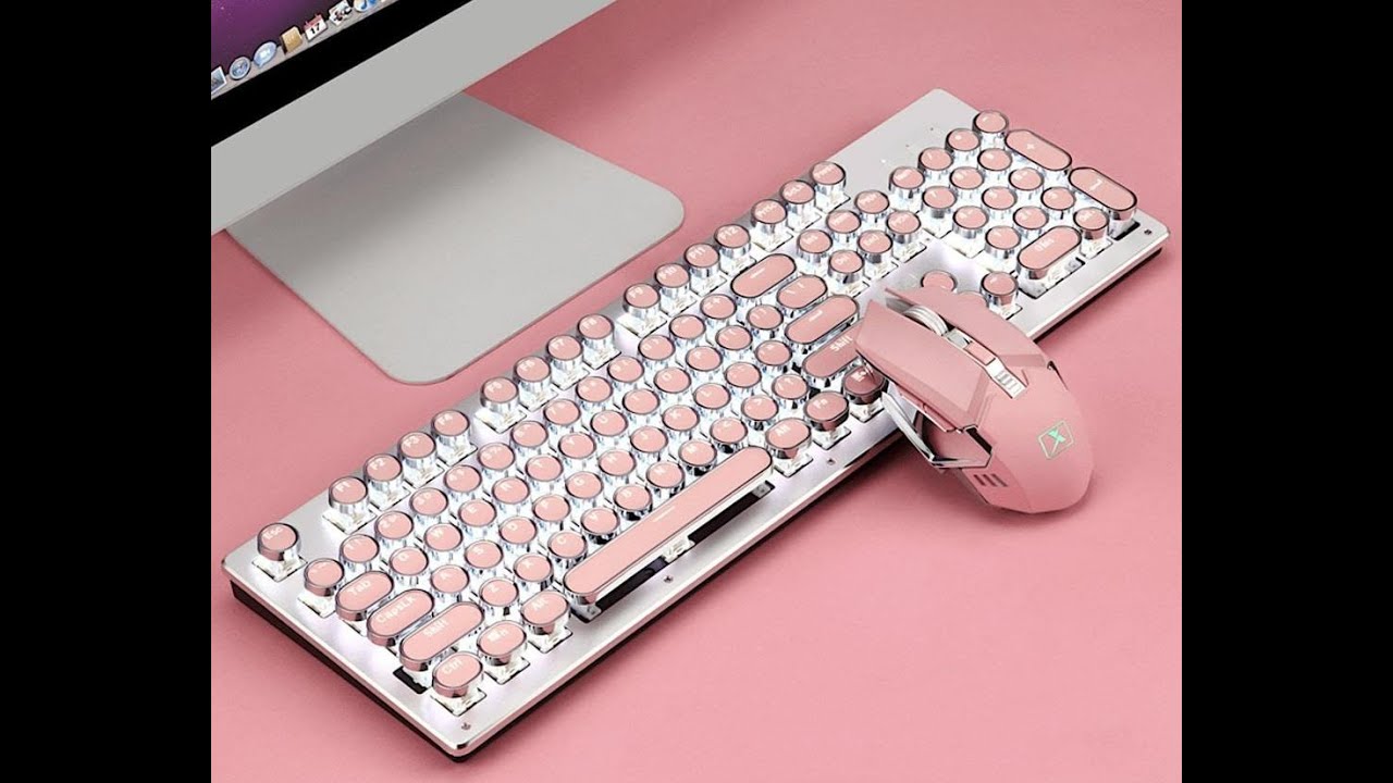 Typewriter Retro Keyboard & Mouse (Wireless) Set Review from Thepnkstuff